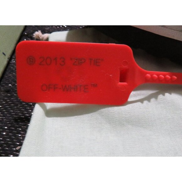 SOLD! Off White Virgil Abloh Out of office Sneakers Yellow Italian calf leather - Picture 9 of 16